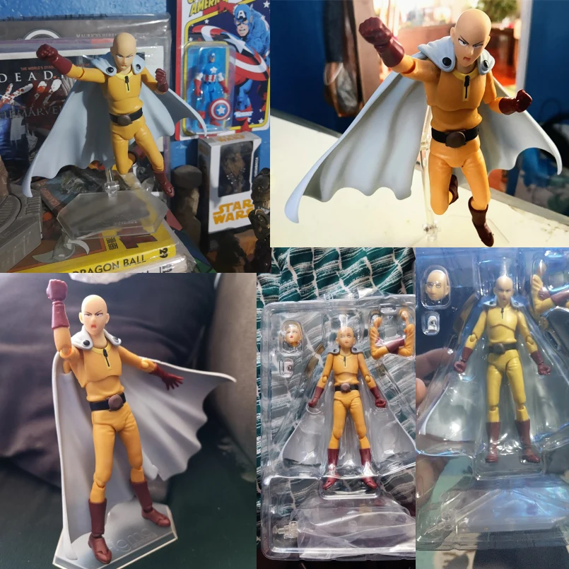 One Punch Man Anime Saitama Action Figure Figma 310 Model Toys in