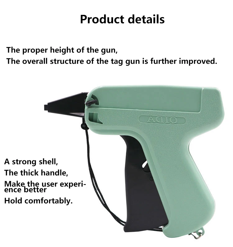 Description Picture 6 of item1pc Tag Gun &1 Row of Tag Pin,for New Clothes Garment Price Label Tagging,DIY Apparel Tagging Guns Sewing Craft Tools