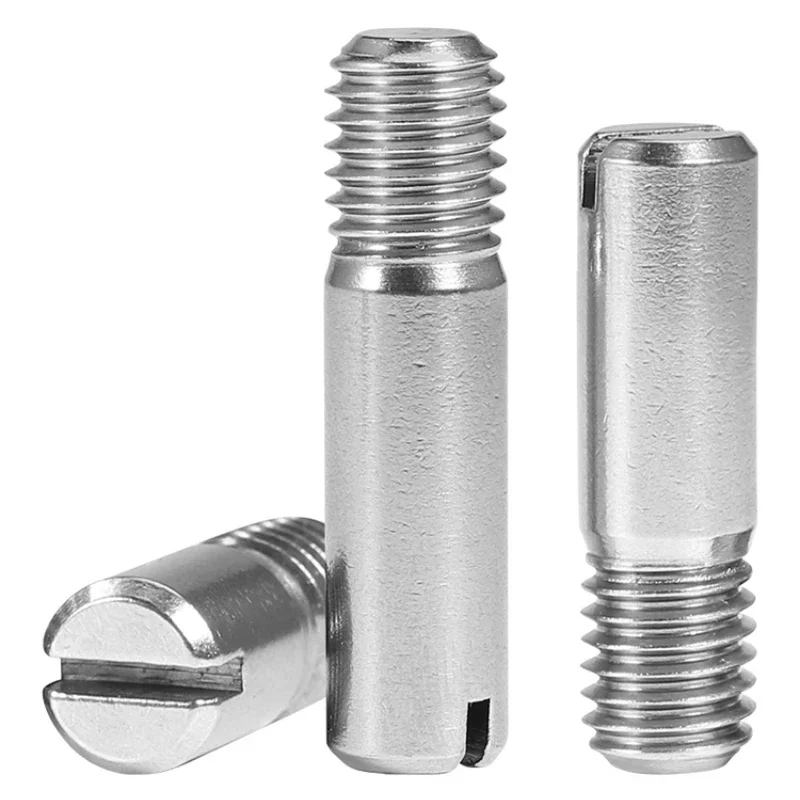 M2 M2.5 M3 M4 M5 M6 M8 M10 Slotted Cylindrical Pin Dowel Male Thread Locating Pin 304 Stainless Steel Length 5-50mm GB878