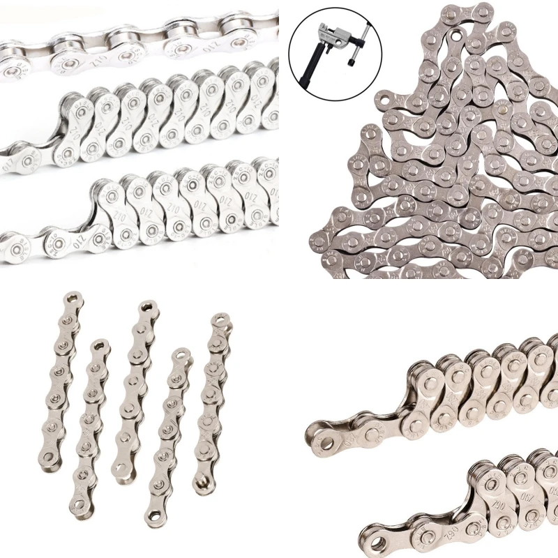 

Free shipping Mountain Bike Chain 8 Speed 9 10 11 Speed Road Bike 21 24 27 30Speed Shifter Chain 116 Sections