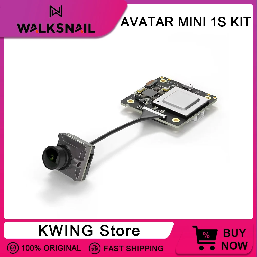 Walksnail Avatar HD Mini 1s Kit 500MW/32G 1080P 60fps VTX V3 32G Storage Polar Antenna 22ms Low Latency for FPV Racing Drone