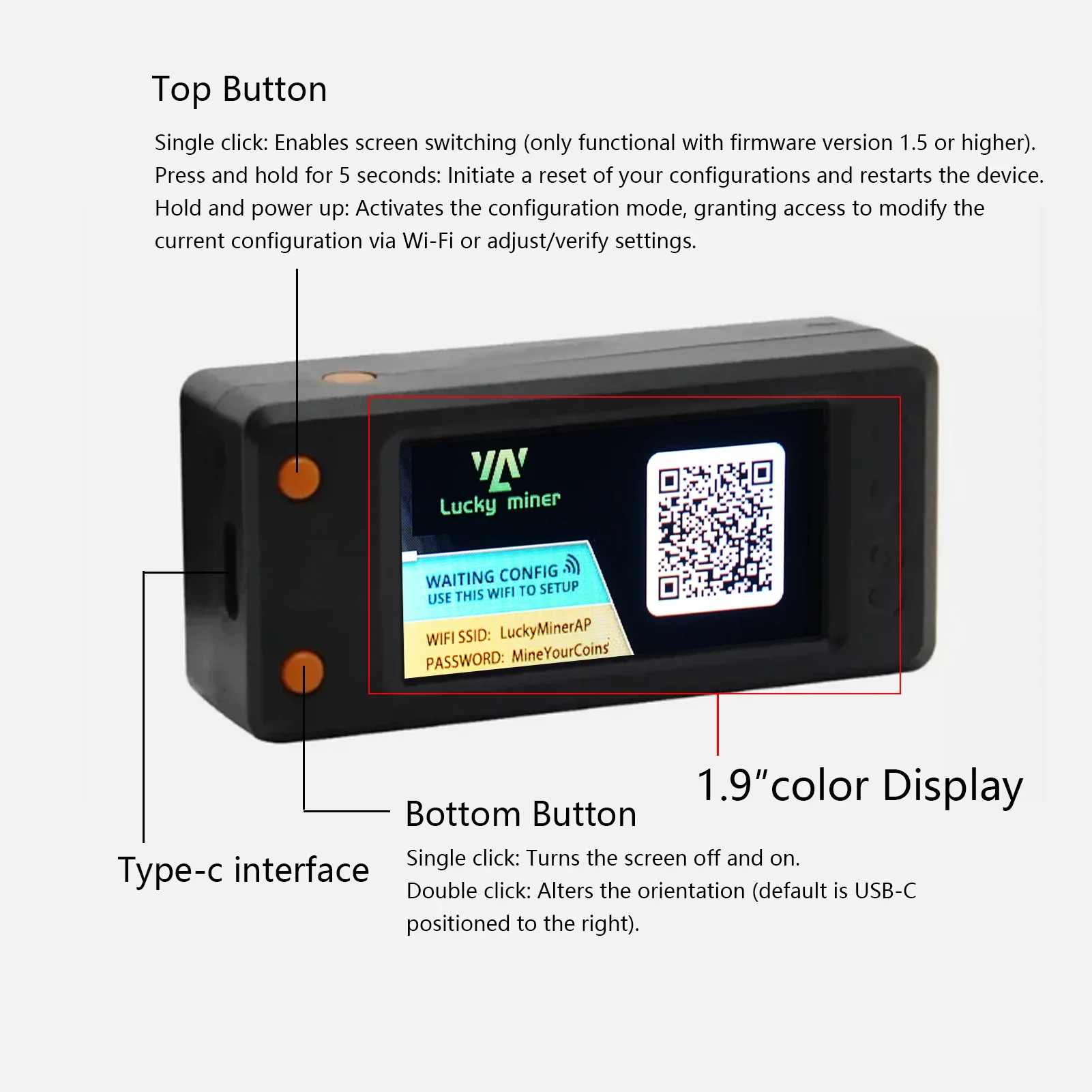 Low Power Consumption Miner Lucky Miner LV03 – 74KH/s USB Bitcoin Miner  With WiFi & Display | ASIC Chip, Low Power 1W | Solo Mining Machine For  Crypto Beginners WiFi Bitcoin Mining Device
