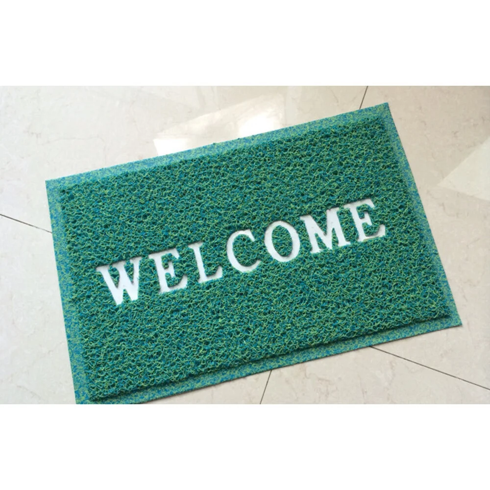 Willkommen im Welcome Hotel Carpet Mesh Bottom Bunte Bodenmatte mit Aotu PVC-Seidenringteppich_voghion.com