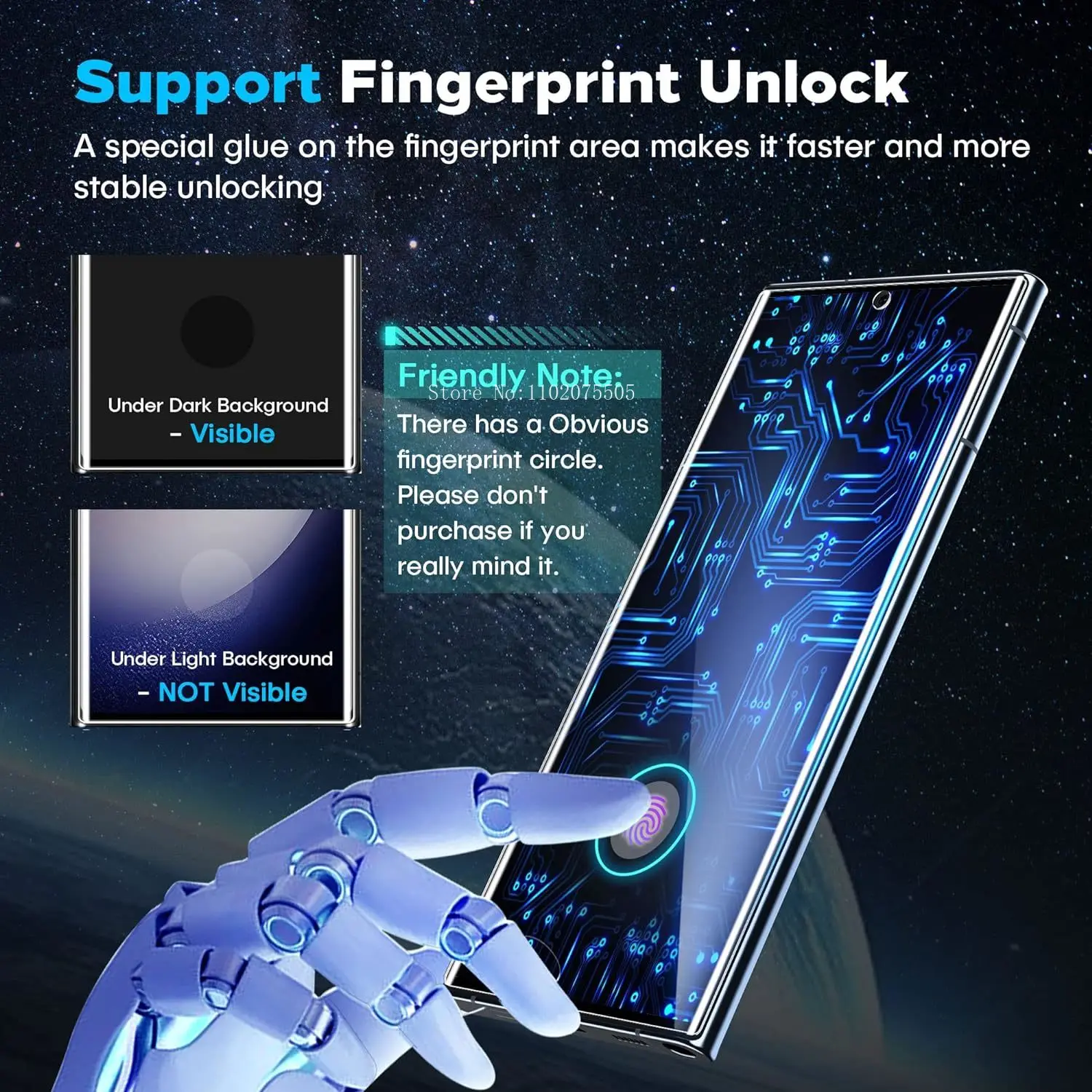 Premium 9D Curved Tempered Glass Screen Protector - Pack of 2