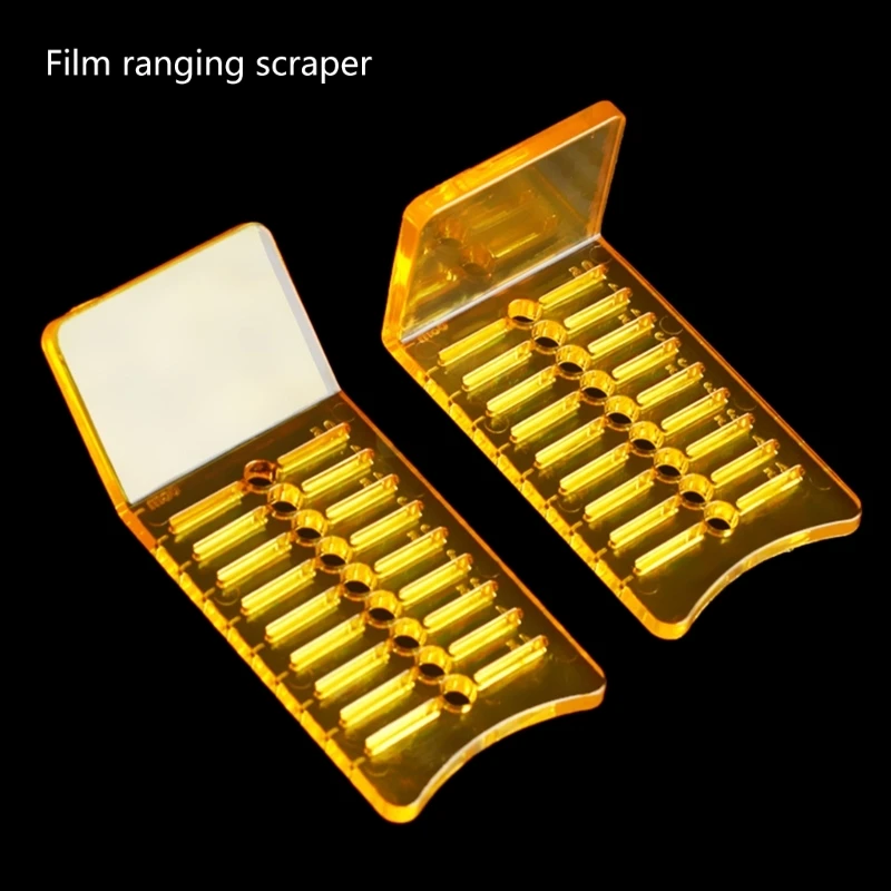 Car Film Application Tool with 90 Degree Measuring Squeegee for Precisions Positioning Glass and Body Film Application