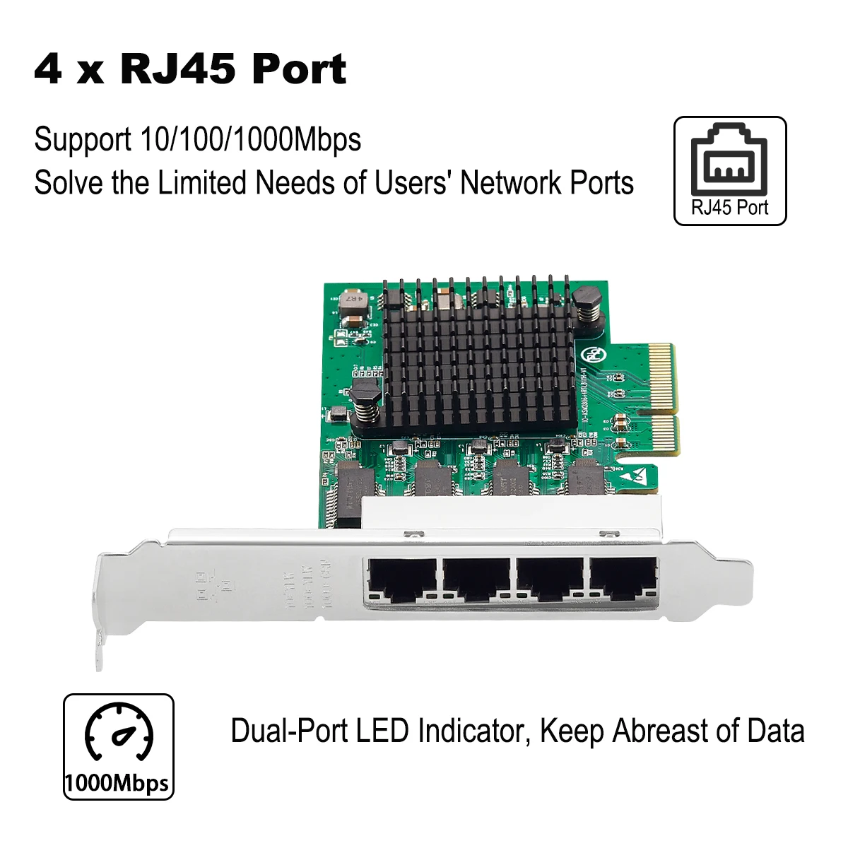 Portas Gigabit Ethernet Lan Cartão Pciex4 1000mbps Nbc Rtl8111h Chips Projetados para Pequenos Cases de Lenovo M720q M920x P330 4 - Imagem 4