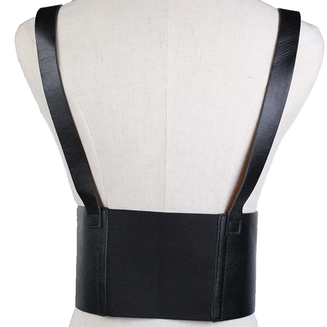 Steampunk Women's Strap Harness Vintage Waist Cincher with Straps