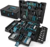 379-PCs Home Tool Kit - Protable Complete Household and Auto Repair Tool Set - Hand General Basic Tool Box Storage Case 1