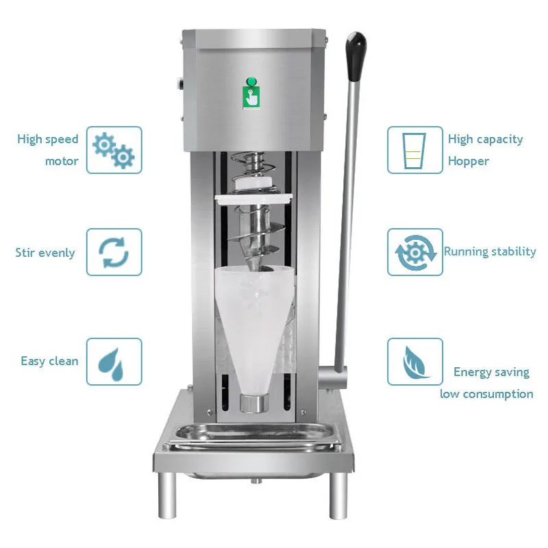  Kolice commercial milkshake ice cream blending machine,gelato  ice cream mixing machine,frozen yogurt gelato ice cream blender,swirl ice  cream machine: Home & Kitchen