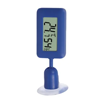 Electronic Hygrometer Digital Reptile Thermometer Dual Scale Display Lightweight Construction Suction Cup Attachment