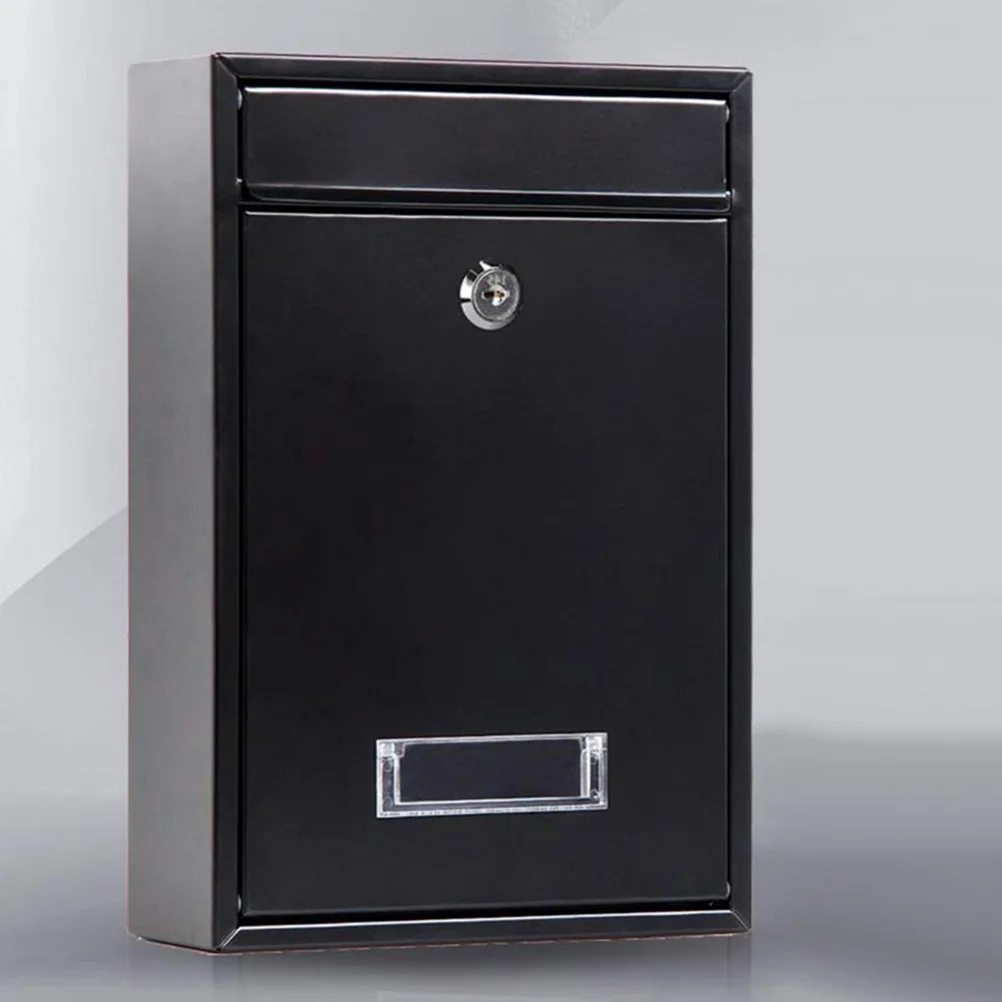 Large Capacity Metal Mailbox Durable Iron Post Box Letter Case For Home Office Newspaper Storage Mailboxes Garden Supplies