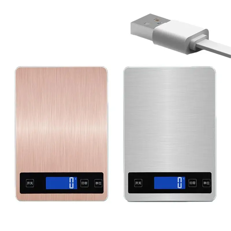 

Gram Food Scales USB Rechargeable Electronic Scale With Led Display Accurate Weighing Waterproof 15Kg Food Scale For Weighing