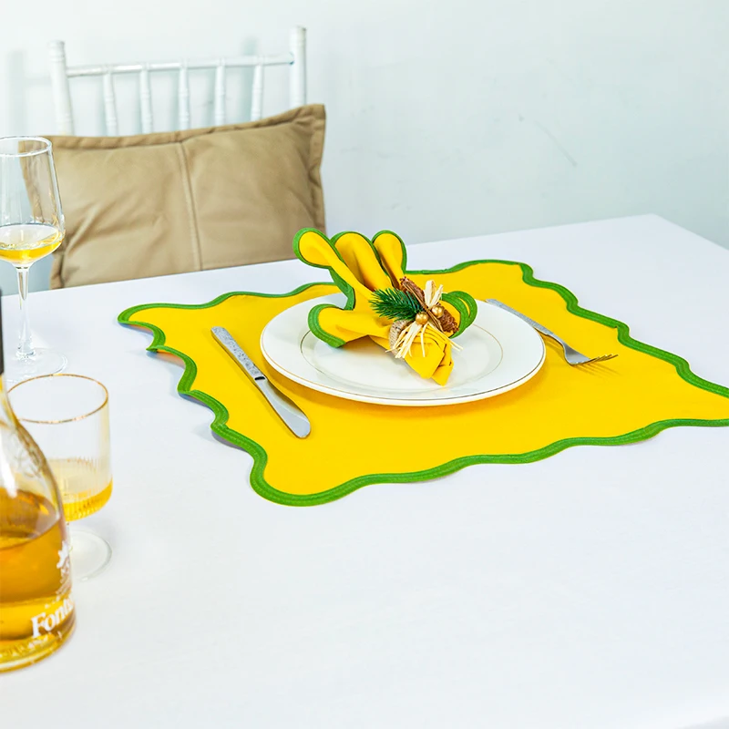45X45cm linen napkin, suitable for family gatherings, holidays, and Christmas home decoration