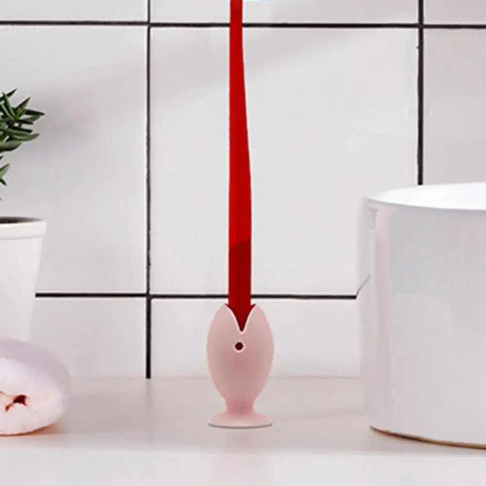 Cute Cartoon Fish Toothbrush Base Makeup Brush Storage Tool Eco-friendly Toothbrush Holder