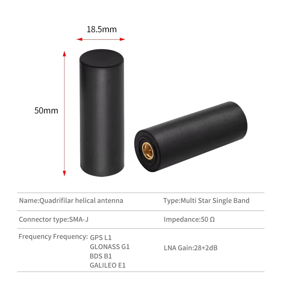RTK GNSS Antenna High Precision Helix Positioning UAV Unmanned Vehicle Ship GPS L1 L2 L5 GLONASS Beidou Galileo SMA Waterproof rtk gnss antenna