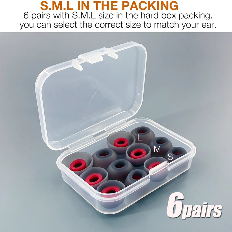 Replacement Earbud Tips for SoundPEATS Air5 Pro / Air5 Pro+ / Air4 Pro / Capsule3 Pro Earbuds Eartips Accessories