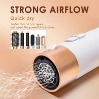 6 en 1 sèche-cheveux brosse peigne chaud ensemble professionnel fer à friser lisseur de cheveux outil de coiffure Air style sèch 3