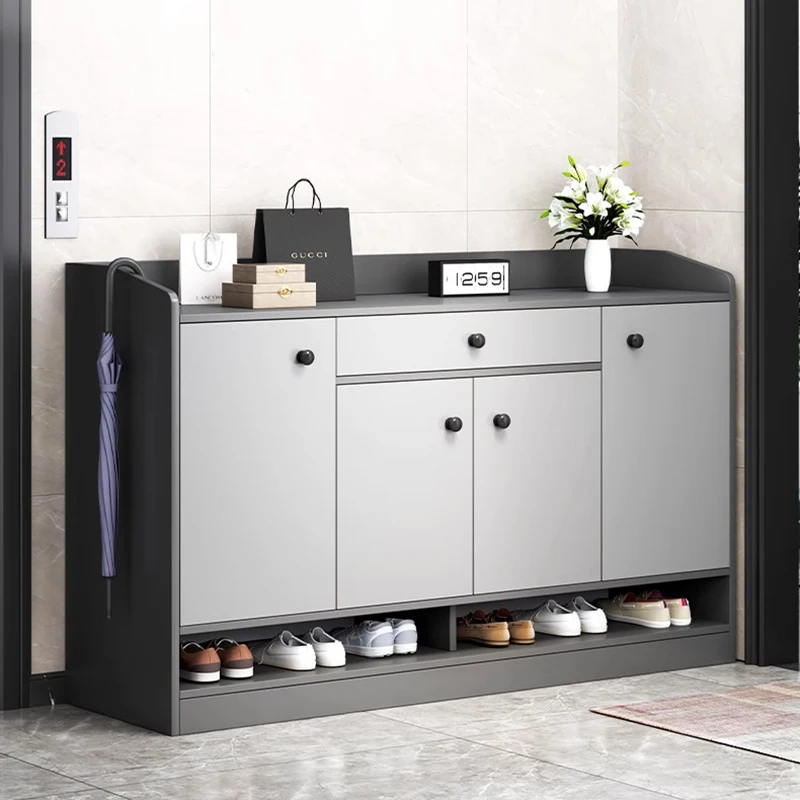 

Современные Шкафы для обуви в скандинавском стиле, квадратные вертикальные шкафы для обуви с перегородками, компактная Минималистичная мебель для экономии места