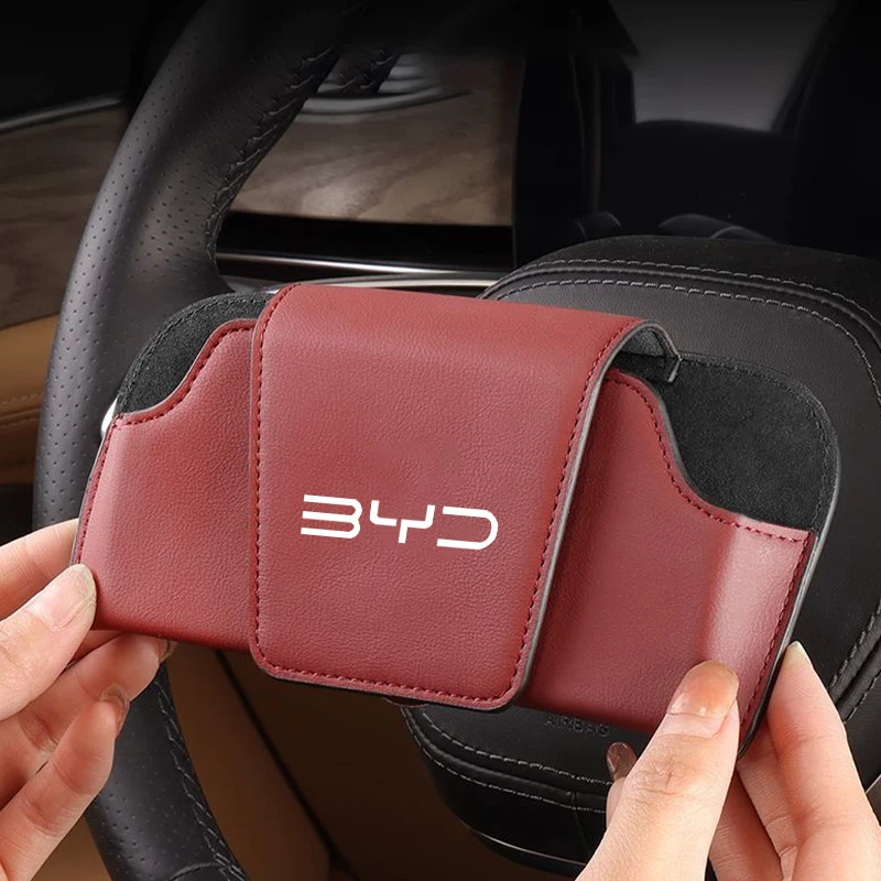 차량용 햇빛가리개 선글라스 박스, 인피니티 QX55 QX50 QX60 70 QX80 QX30 EX FX JX 안경 클립, 가죽 자동 안경 홀더