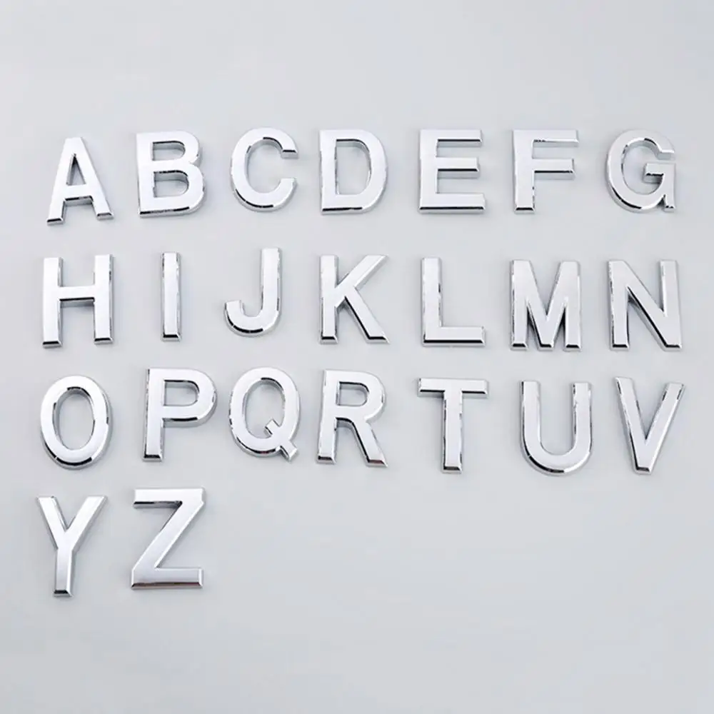 5cm selbst klebende Alphabet dekorative Plastik buchstaben A-Z, um Büro  auseinander Hotel Adresse Mailbox Tür Nummer Zeichen anzupassen - AliExpress