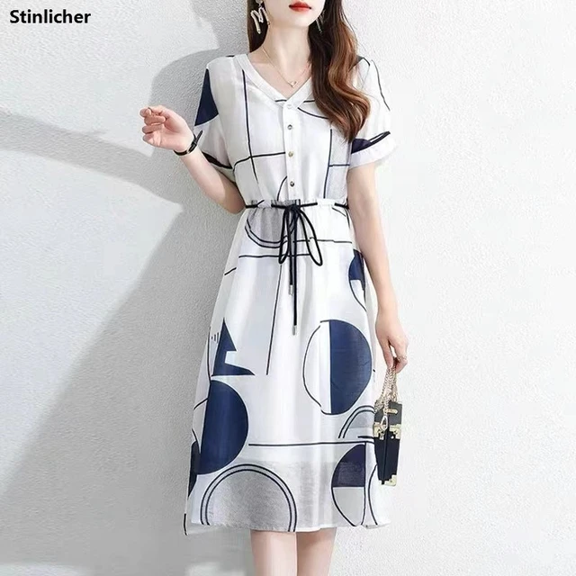 Midi Summer Korean Dress, Women's Fashion, Muslimah Fashion, Dresses on  Carousell