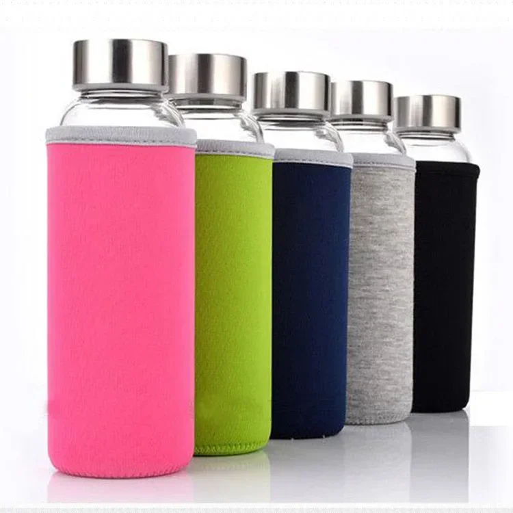 280ml-550ml Outdoor Water Bottle Sports Bottles Eco-friendly with Set Hiking Camping Glass Water Bottles Gourde