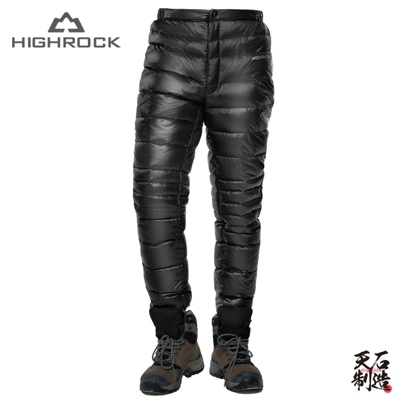 

High Rock Men/Women V331 Winter Waterproof Goose Down Wadded Trousers Pants Fitness Outdoor Sport Clothing