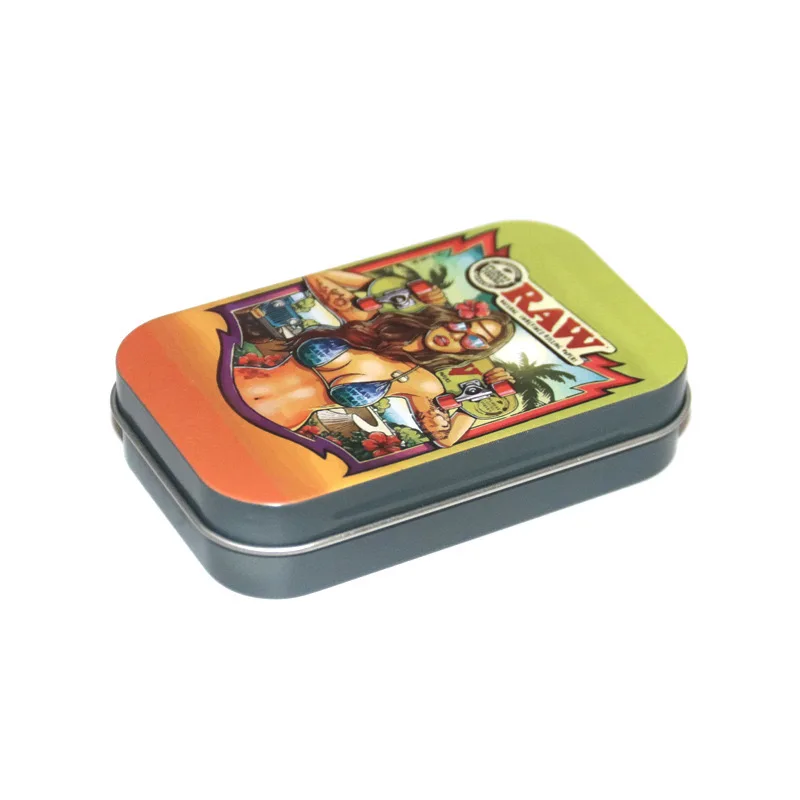 Multi-Function Metal Tin Organizer for Tobacco, Jewelry, Candy, and Keys