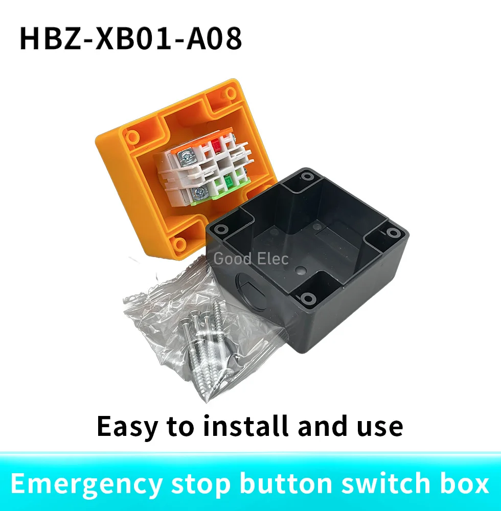 1pcs Emergency Stop Button Switch Box Equipment Elevator