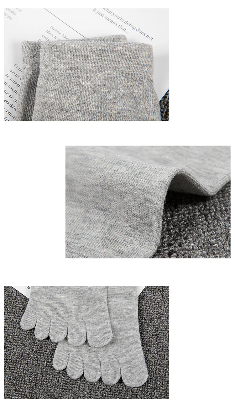 5 Paare/Los Herren-Fünffinger-Socken, hochwertige Herren-Business-Socken aus Baumwolle, lässig, atmungsaktiv, lange Herrensocken, Schwarz, Weiß – Detail 16