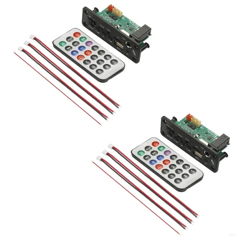 M6CA MP3 블루투스 호환 증폭기 디코딩 보드 2x3W 전자 부품용 마이크 TF 카드 플레이어 포함