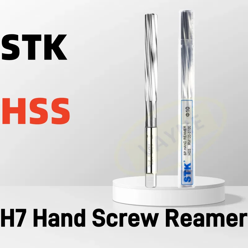 1pcs Japan STK HSS Metric Hand Screw Reamer Square Head Reamer H7 3mm 4 5 6 7 8 9 10 12 13 14 15 16 17 18 19 20 mm RM120