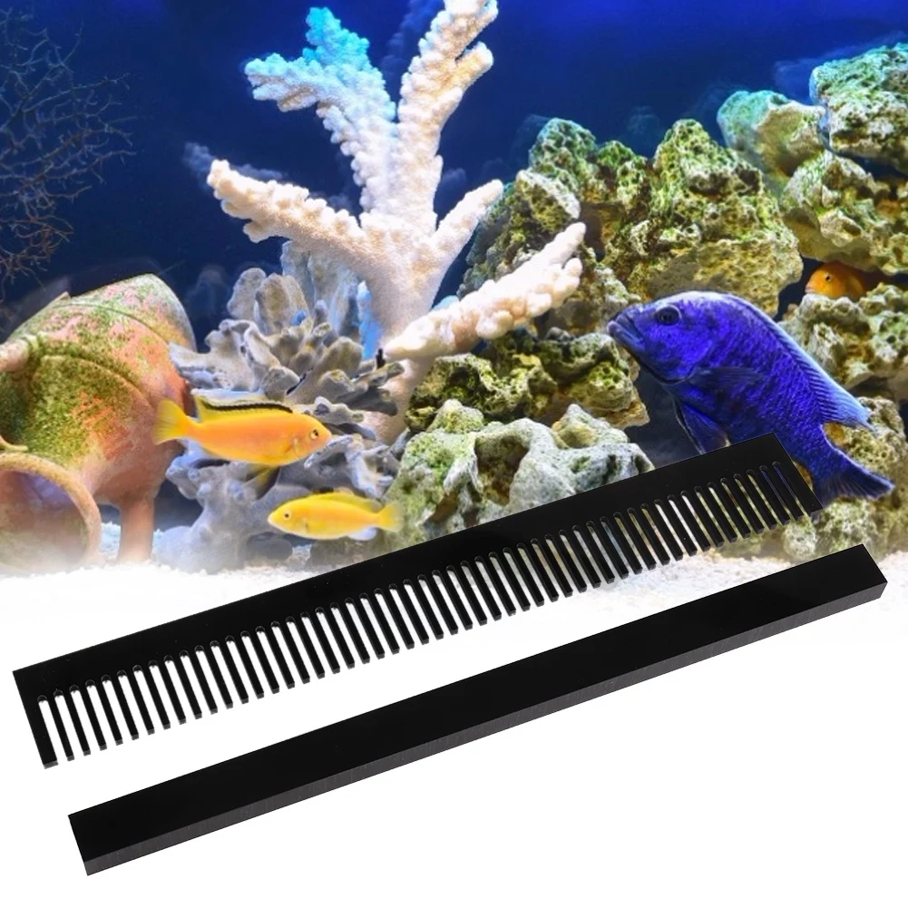 Aquarium Comb Marine Sump Comb Overflow 320mm Length Black Aquarium Fish Weir Overflow Removable Marine Sump