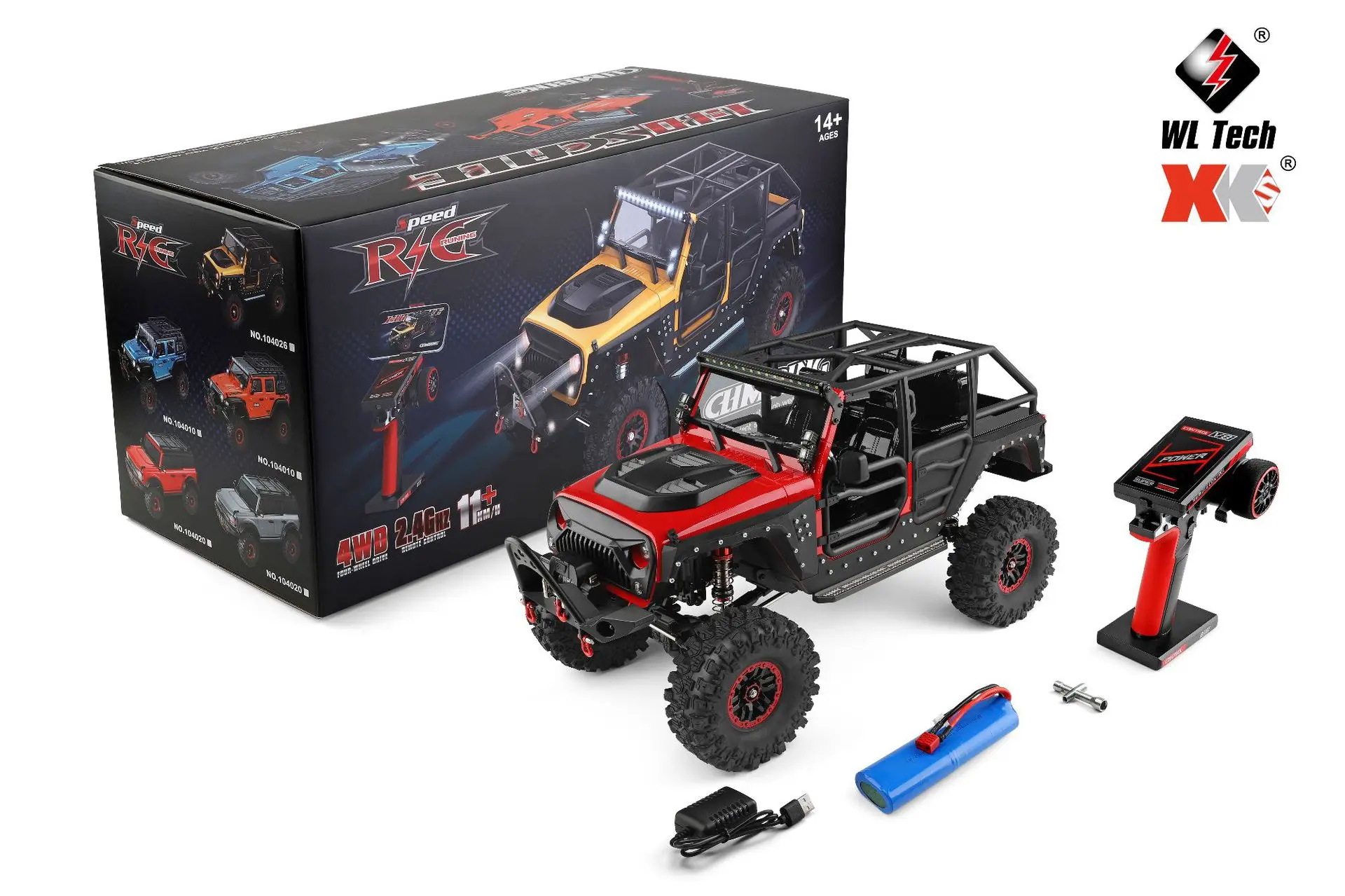 wltoys 104020 フルセットウインチ付き　ビードロックホイール付き wltoys 104020 フルセットウインチ付き ビードロックホイール