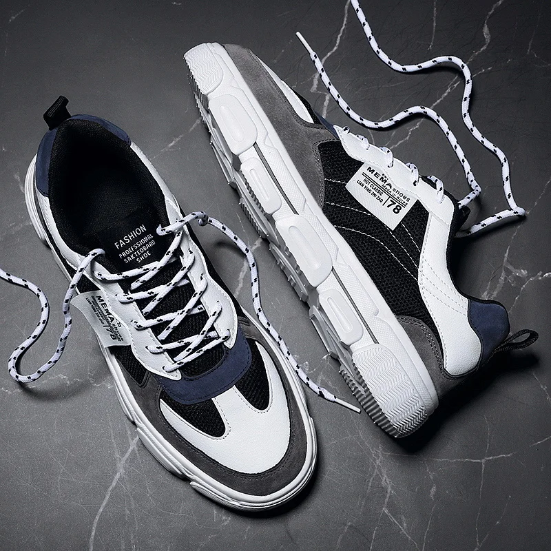 Sneakers för män Löpning Promenadskor Lättviktssneakers Fritidsskor för män Slip Comfy_voghion.com