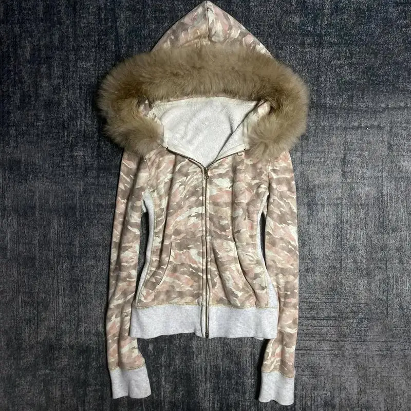 ジャケット・アウター y2k fur camouflage parker y2k camouflage fur Parker Luxury fashion & independent