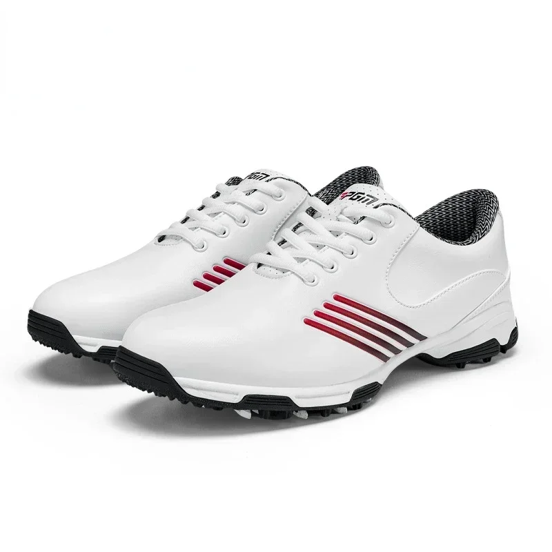 PGM Waterproof Golf Shoes Womens Shoes Lightweight Knob Buckle Shoelace Sneakers Ladies Breathable Non-Slip Trainers Shoes XZ162 4