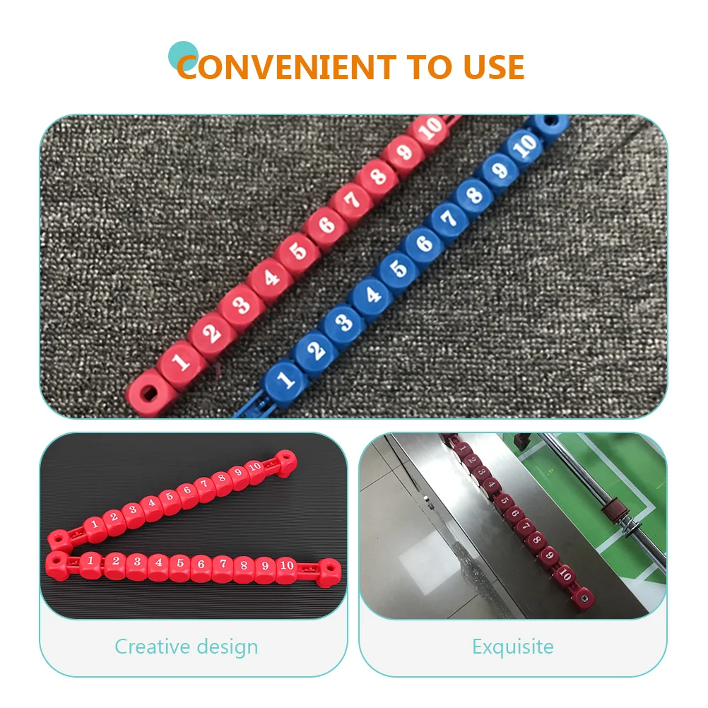 2 Pcs Square Score Keeper Foosball Counters Scorer Game Indicator Soccer Table Tennis Unit Device Durable Plastic Practical
