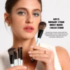 Jessup Makeup Brush Set Double Sided Makeup Brushes Foundation Contour Blush Blending Eyebrow Shadow,Fiber Bright Cyan T501 3