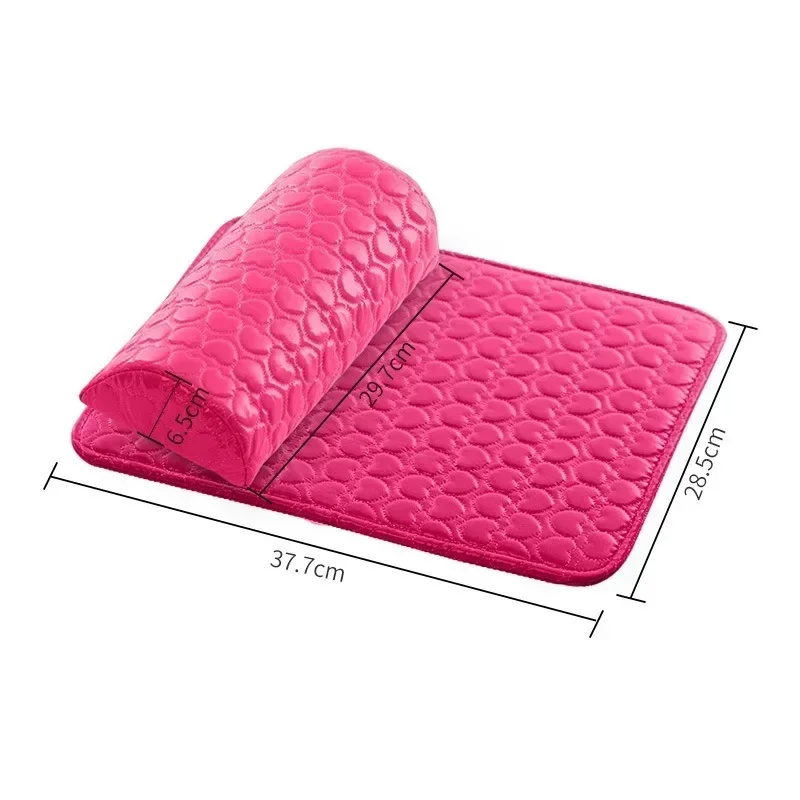 Nail Pillow Set Nail Art Pad Soft PU Leather Sponge Armrest Half Round Heart Design NailArt Enhancement Tool nail art hand pillow,nail hand rest,nail arm rest