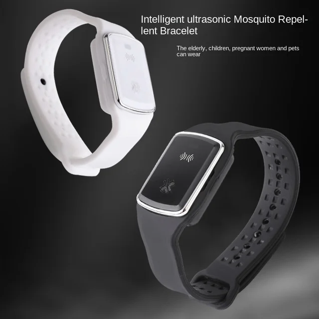 Ultrahangos Szúnyogtaszító Karkötő Kültéri Vízálló Újratölthető Szúnyogriasztó Óra Felnőtt Gyermekek Rovarriasztó