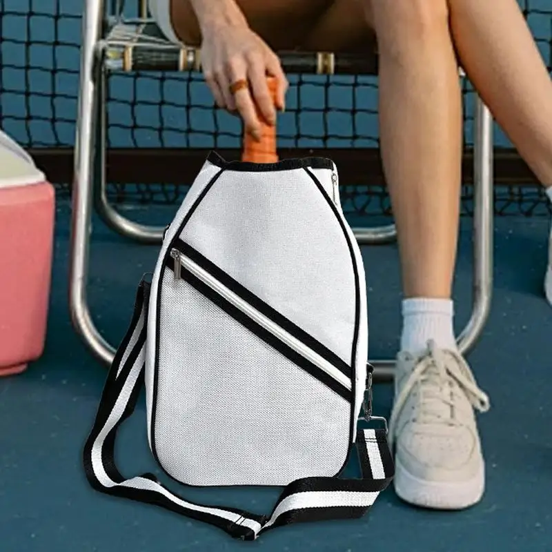 Racket Bag Sling Tennis Racket Bag Shoulder Bag For Men Women Lightweight Racket Carrier For Tennis Racket Badminton Racket 4