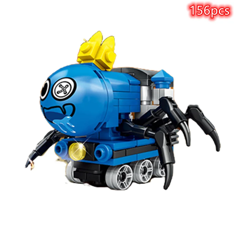 The New Choo Choo-Charles Building Blocks Big Game Surrounding Horror  Mutant Spider Train Model Doll Toys Children's Gifts