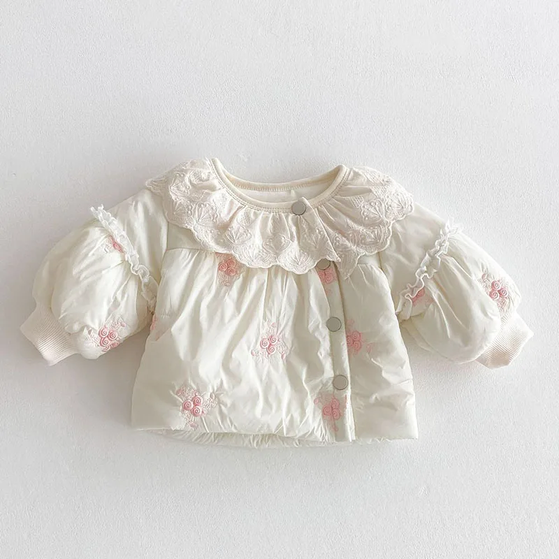 New Winter 0-4Yrs Newborn Baby Girls Thick Coat Children Thick Warm Clothes Infant Baby Girls Thicken Warm Cardigan Coat