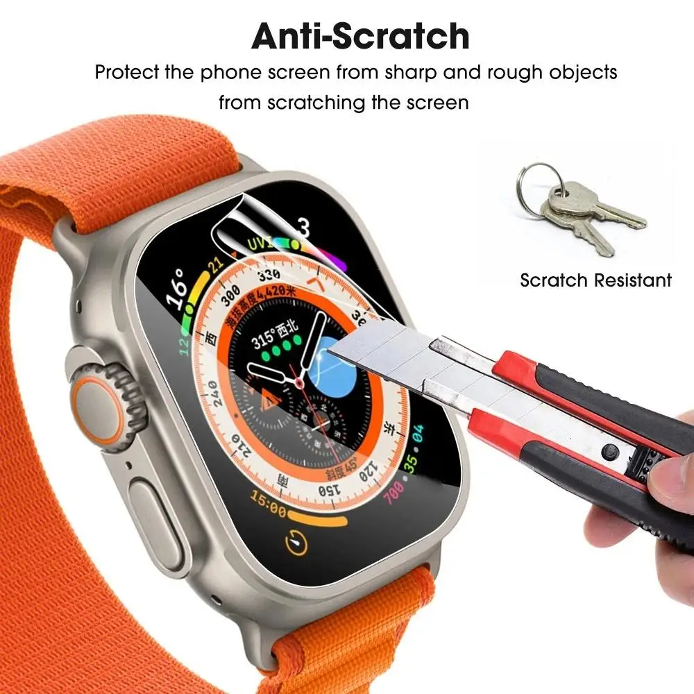 Screen protector for Apple Watch Series 9 8 7 6 SE 5 4 Ultra 2 49mm 44mm 40mm 45mm 41mm Film Cover