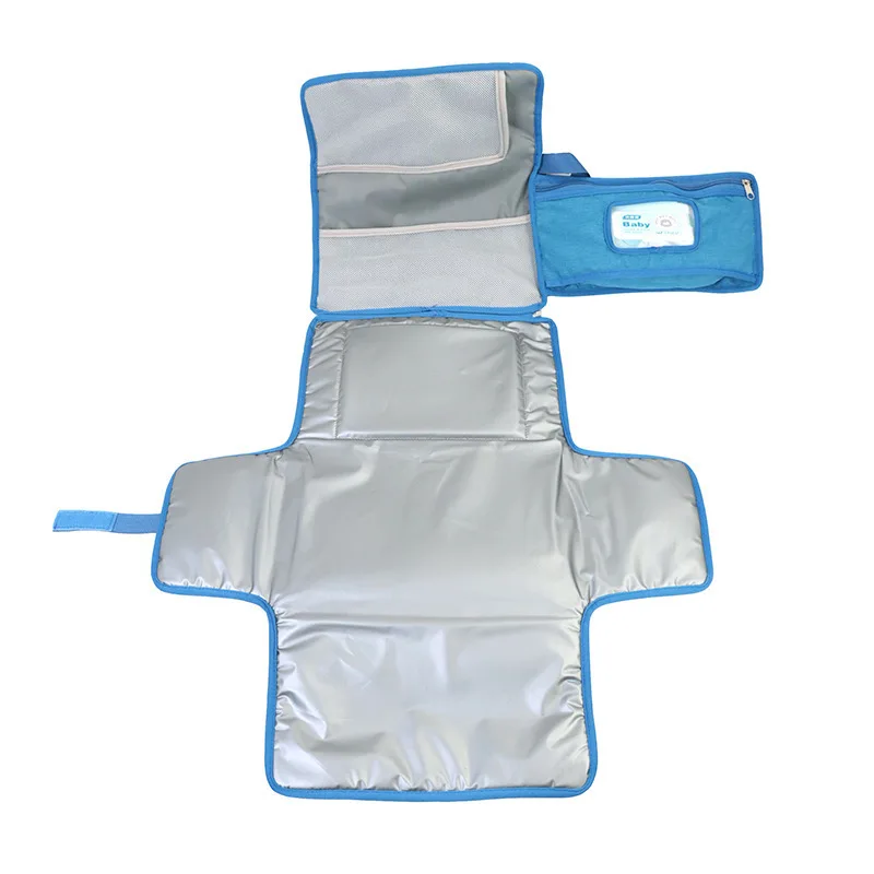 휴대용 기저귀 교환 매트  기저귀 패드 야외 여행 교환 매트 다기능 기저귀 분리 방수 접이식 매트
