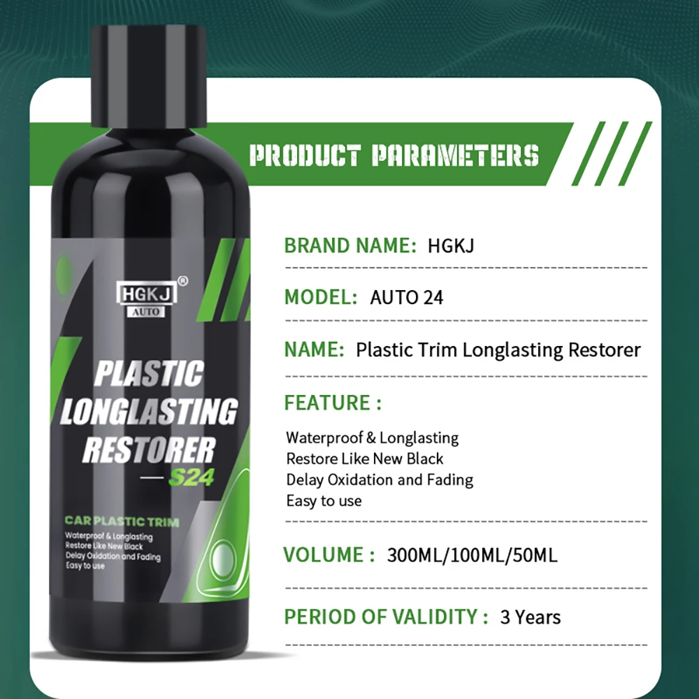 300ML Car Exterior Spray Plastic Restore Agent Leather Repair Kit Auto Coating Renovation Restorer Hydrophobic Coating