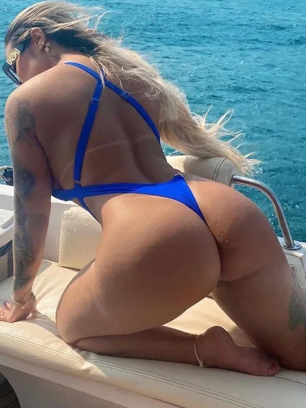 Tummy Cut Out Extreme Micro Thong Female Swimwear One