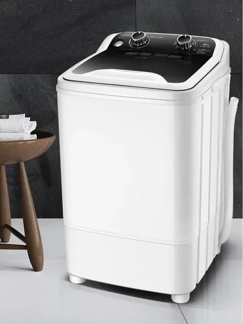 Washing Machine 7KG Single Barrel Semi-automatic Laundry Machine Compact Washing Machines UV Blue Light Clothes Washer 1