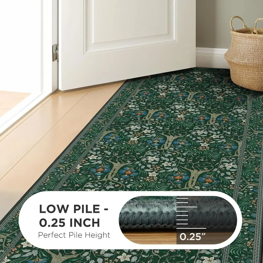 Indoor rug in bedroom setting